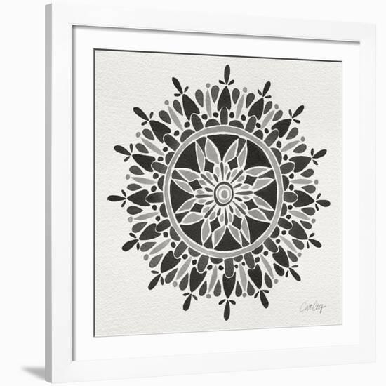 Mandala in Grey-Cat Coquillette-Framed Giclee Print