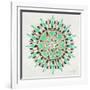 Mandala in Mint and Gold-Cat Coquillette-Framed Giclee Print