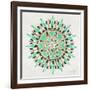 Mandala in Mint and Gold-Cat Coquillette-Framed Giclee Print