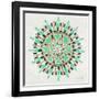 Mandala in Mint and Gold-Cat Coquillette-Framed Giclee Print