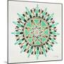 Mandala in Mint and Gold-Cat Coquillette-Mounted Giclee Print