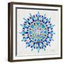 Mandala in Navy and Gold– Cat Coquillette-Cat Coquillette-Framed Giclee Print