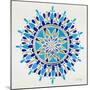 Mandala in Navy and Gold– Cat Coquillette-Cat Coquillette-Mounted Giclee Print