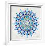 Mandala in Navy and Gold– Cat Coquillette-Cat Coquillette-Framed Giclee Print