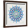 Mandala in Navy and Gold– Cat Coquillette-Cat Coquillette-Framed Giclee Print