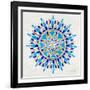 Mandala in Navy and Gold– Cat Coquillette-Cat Coquillette-Framed Giclee Print