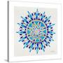 Mandala in Navy and Gold– Cat Coquillette-Cat Coquillette-Stretched Canvas