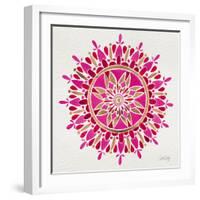 Mandala in Pink and Gold-Cat Coquillette-Framed Giclee Print