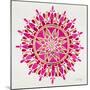 Mandala in Pink and Gold-Cat Coquillette-Mounted Giclee Print