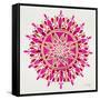 Mandala in Pink and Gold-Cat Coquillette-Framed Stretched Canvas