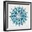 Mandala in Silver and Blue-Cat Coquillette-Framed Giclee Print