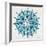 Mandala in Silver and Blue-Cat Coquillette-Framed Giclee Print