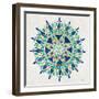Mandala in Turquoise and Gold-Cat Coquillette-Framed Giclee Print