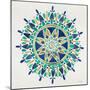 Mandala in Turquoise and Gold-Cat Coquillette-Mounted Giclee Print