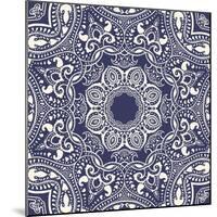 Mandala: Indian Decorative Pattern-Katyau-Mounted Art Print