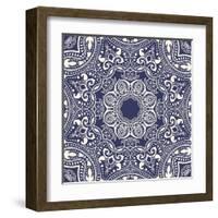 Mandala: Indian Decorative Pattern-Katyau-Framed Art Print