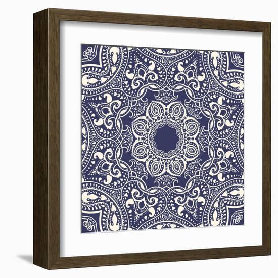 Mandala: Indian Decorative Pattern-Katyau-Framed Art Print