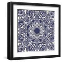 Mandala: Indian Decorative Pattern-Katyau-Framed Art Print