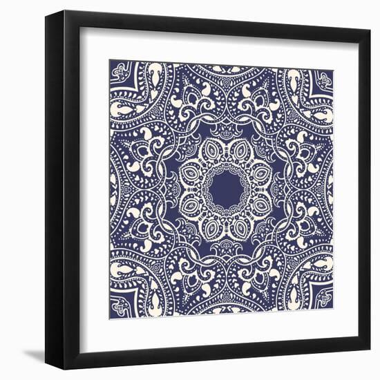 Mandala: Indian Decorative Pattern-Katyau-Framed Art Print