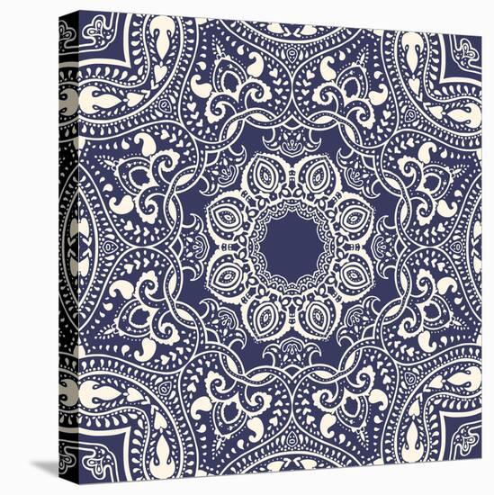 Mandala: Indian Decorative Pattern-Katyau-Stretched Canvas