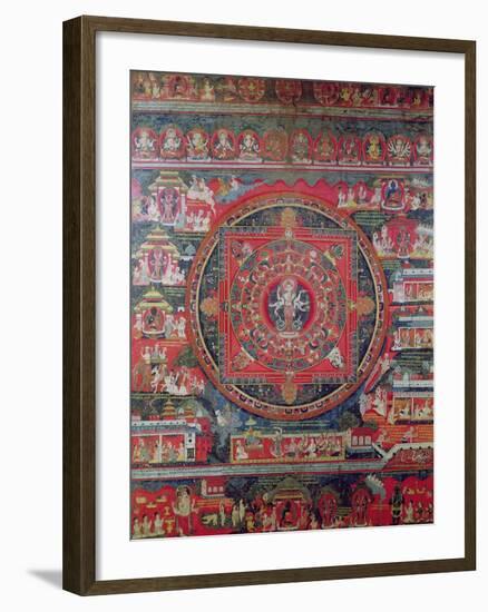 Mandala of Amoghapasa-null-Framed Giclee Print