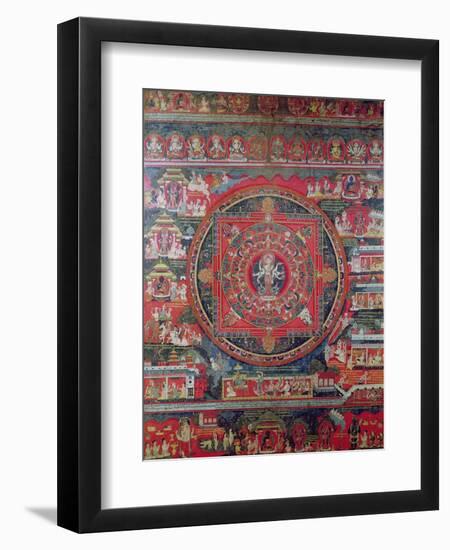 Mandala of Amoghapasa-null-Framed Giclee Print