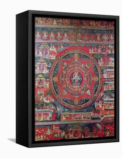 Mandala of Amoghapasa-null-Framed Stretched Canvas