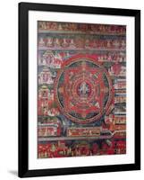 Mandala of Amoghapasa-null-Framed Giclee Print