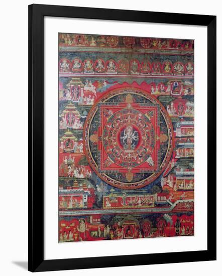 Mandala of Amoghapasa-null-Framed Giclee Print