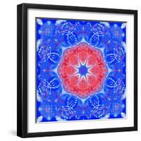 Mandala of Flower Photographies and Textures-Alaya Gadeh-Framed Photographic Print