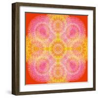 Mandala of Flower Photographies-Alaya Gadeh-Framed Photographic Print