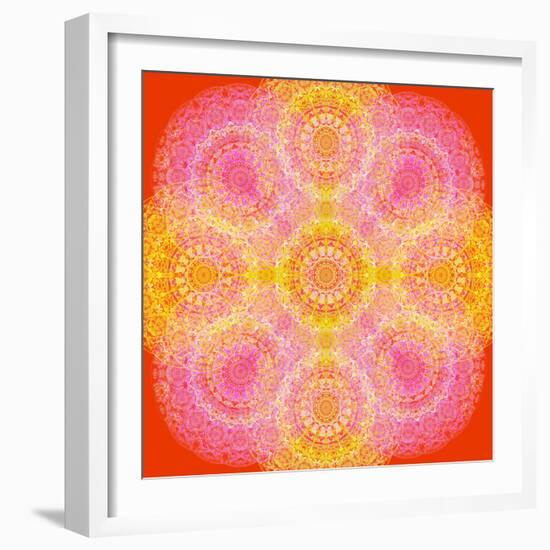 Mandala of Flower Photographies-Alaya Gadeh-Framed Photographic Print