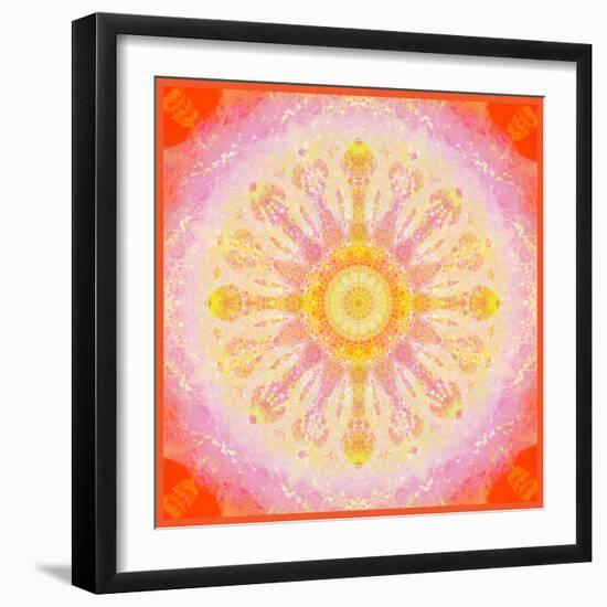 Mandala of Flower Photographies-Alaya Gadeh-Framed Photographic Print