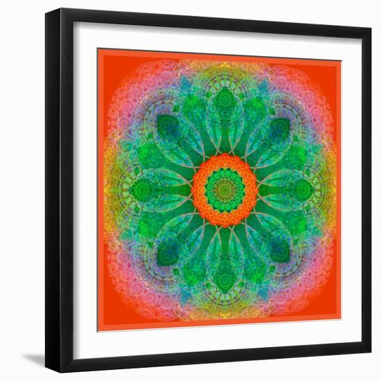 Mandala of Flower Photographies-Alaya Gadeh-Framed Photographic Print