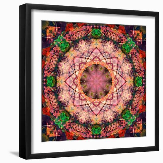 Mandala of Flower Photographies-Alaya Gadeh-Framed Photographic Print