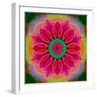 Mandala of Flower Photographies-Alaya Gadeh-Framed Photographic Print