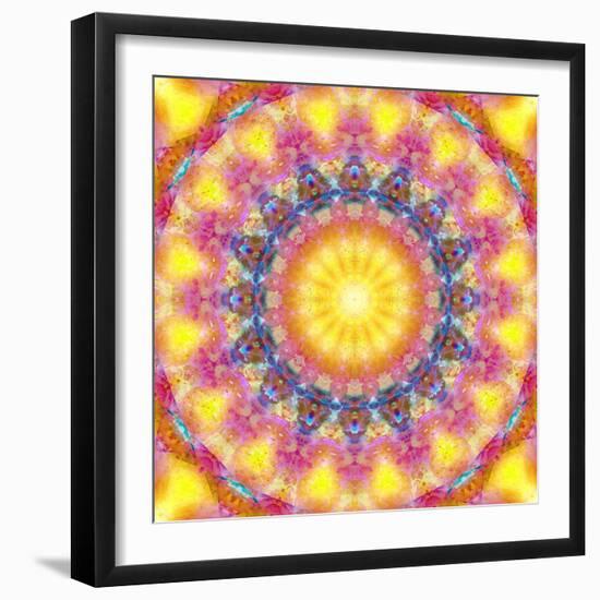 Mandala of Flower Photographies-Alaya Gadeh-Framed Photographic Print