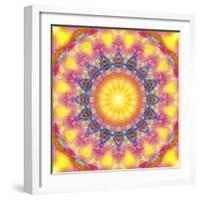 Mandala of Flower Photographies-Alaya Gadeh-Framed Photographic Print