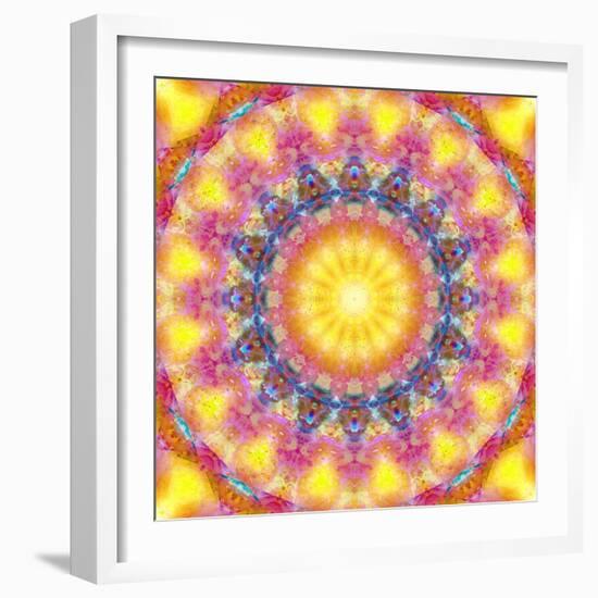 Mandala of Flower Photographies-Alaya Gadeh-Framed Photographic Print