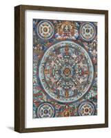 Mandala on a Tibetan Thangka, Bhaktapur, Nepal, Asia-Godong-Framed Photographic Print