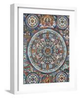 Mandala on a Tibetan Thangka, Bhaktapur, Nepal, Asia-Godong-Framed Photographic Print