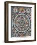 Mandala on a Tibetan Thangka, Bhaktapur, Nepal, Asia-Godong-Framed Photographic Print