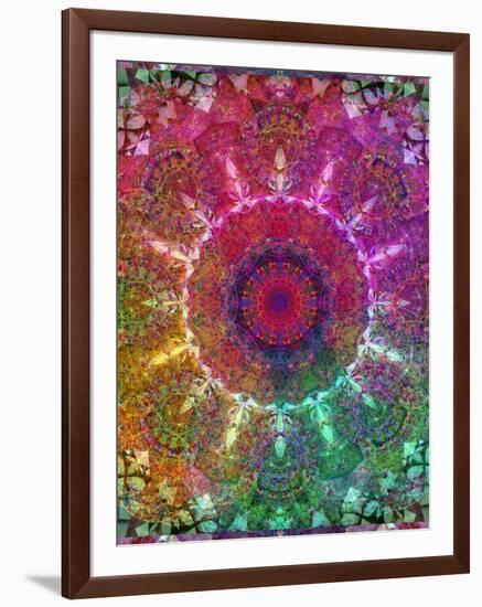 Mandala Ornament from Flower Photographs-Alaya Gadeh-Framed Photographic Print