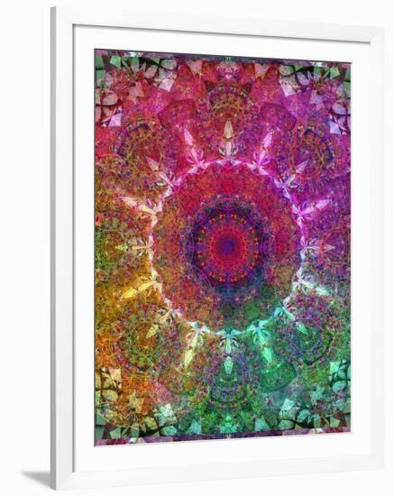 Mandala Ornament from Flower Photographs-Alaya Gadeh-Framed Photographic Print