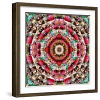 Mandala Ornament from Flower Photographs-Alaya Gadeh-Framed Photographic Print