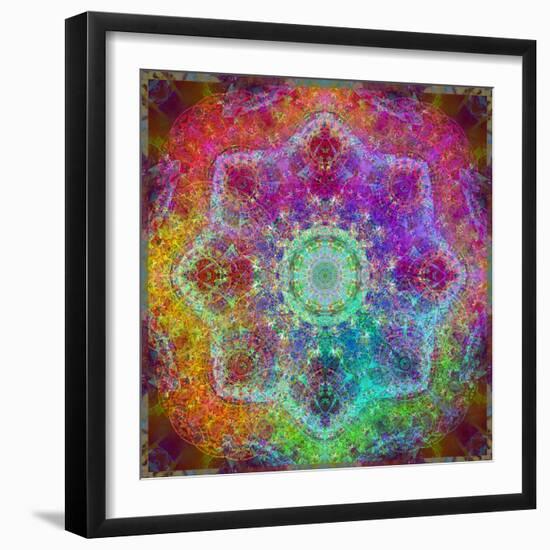 Mandala Ornament from Flower Photographs-Alaya Gadeh-Framed Photographic Print