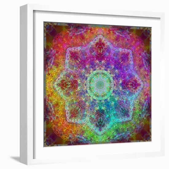 Mandala Ornament from Flower Photographs-Alaya Gadeh-Framed Photographic Print