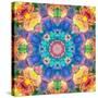 Mandala Ornament from Flower Photographs-Alaya Gadeh-Stretched Canvas