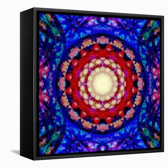 Mandala Ornament from Flowers-Alaya Gadeh-Framed Stretched Canvas