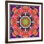 Mandala Ornament from Red Blooming Orchids, Conceptual Photographic Layer Work-Alaya Gadeh-Framed Photographic Print